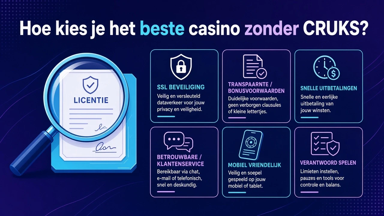 Hoe kies je het beste casino zonder CRUKS?